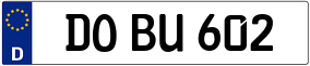 Trailer License Plate